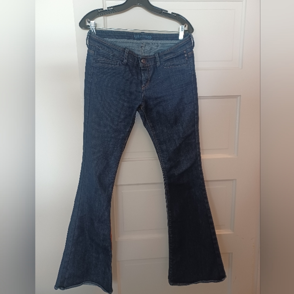 TOPSHOP KATE MOSS Low-rise Slim Bootcut Jeans.